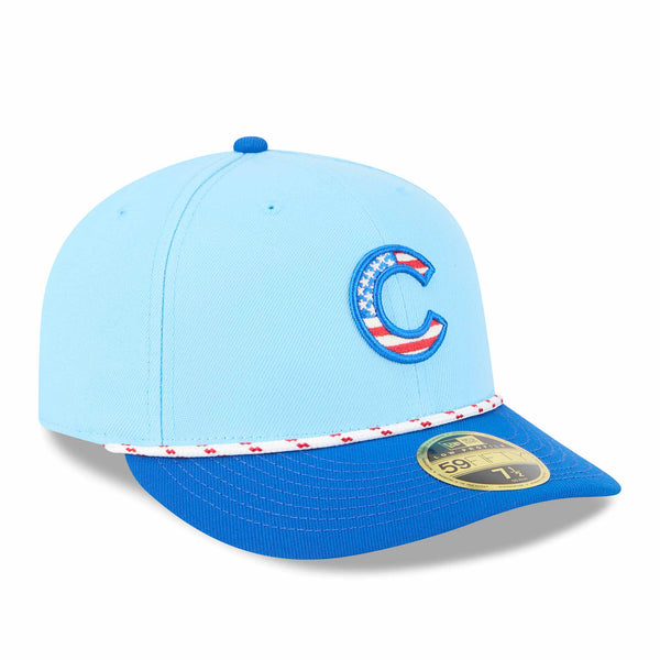 Chicago Cubs New Era 2025 Fourth of July 59FIFTY Low Profile Rope Fitted Cap