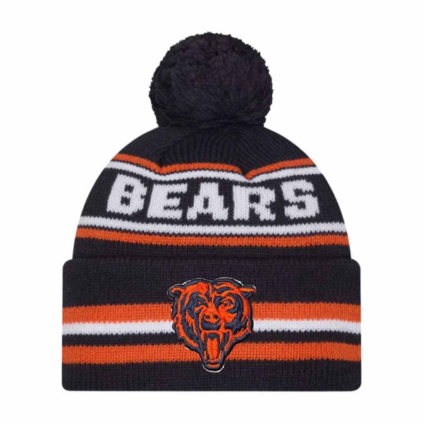 Chicago Bears New Era Navy Classic Bear Face logo Knit Cap