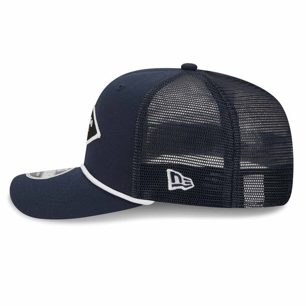 Chicago Bears New Era Navy Diamond 9SEVENTY Stretch Snap Rope Mesh Adjustable Cap