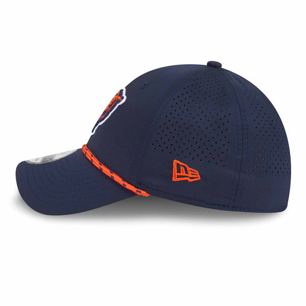 Chicago Bears New Era Navy Bear Face Perforated 39THIRTY Stretch Fit Cap