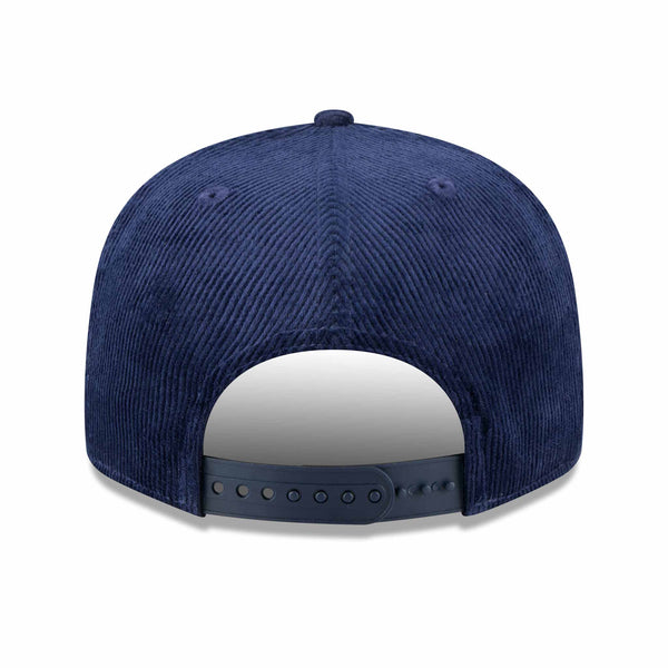 Chicago Bears New Era Navy Script Corduroy 9FIFTY Snap Back Adjustable Cap