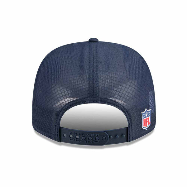 Chicago Bears New Era 2025 Sideline 9SEVENTY Team Color Stretch Snap Adjustable Trucker Cap