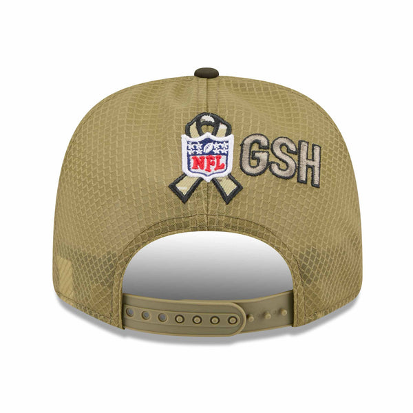 Chicago Bears New Era Salute To Service B Logo 9SEVENTY Stretch Snap Adjustable Cap