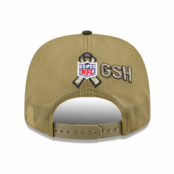 Chicago Bears New Era Salute To Service Bears Head Logo 9SEVENTY Stretch Snap Adjustable Cap