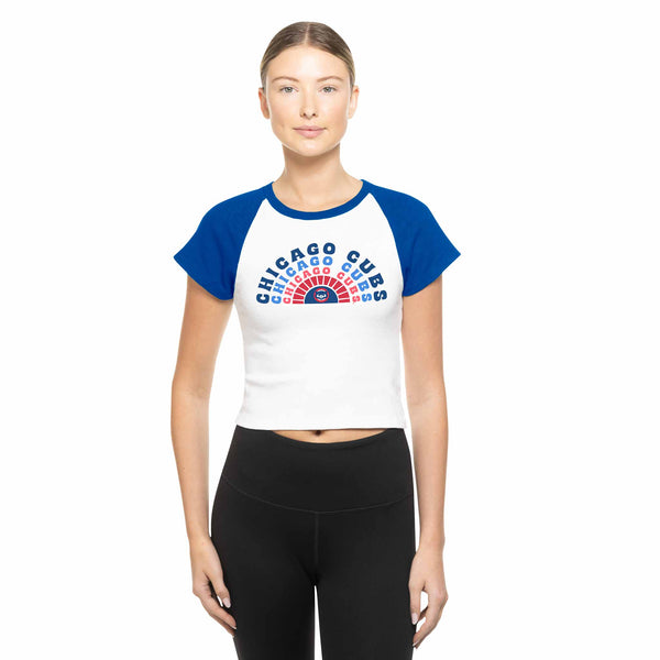 Chicago Cubs Women's New Era Rainbow Baby T Shirt