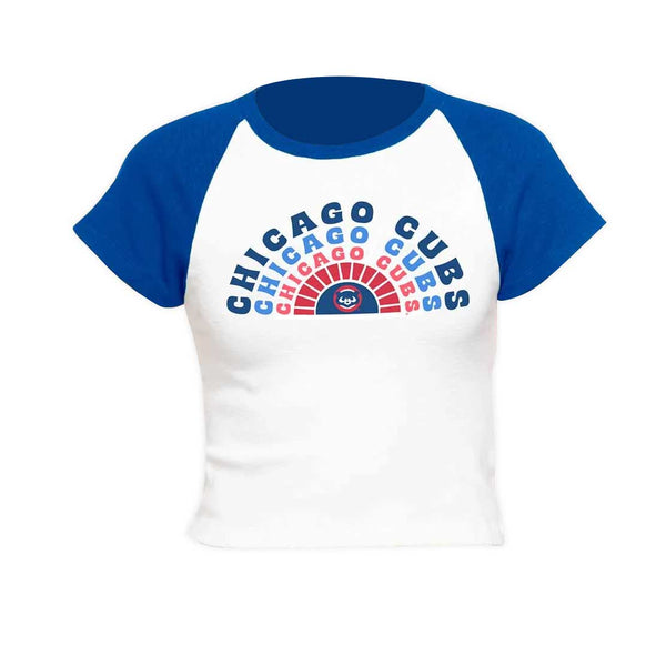 Chicago Cubs Women's New Era Rainbow Baby T Shirt