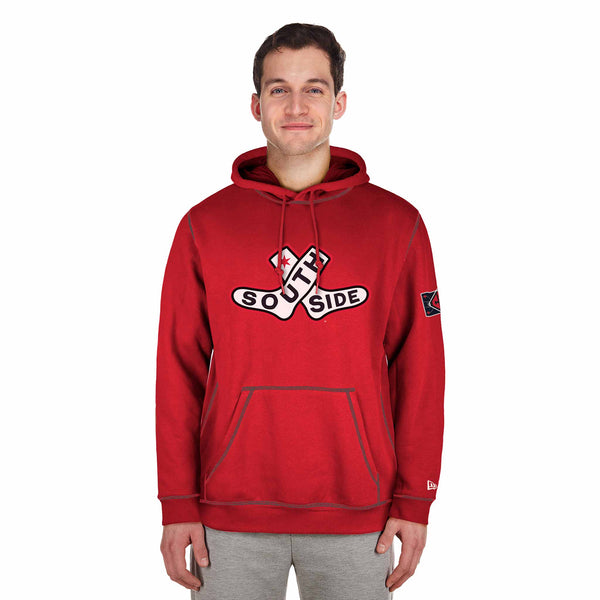 Chicago White Sox New Era 2025 City Connect Double Sock Logo Hooded Sweatshirt