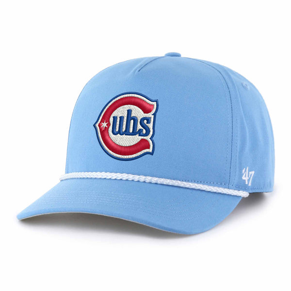 Chicago Cubs 47 Brand Blues Primary Logo Columbia Rope Hitch Adjustable Cap