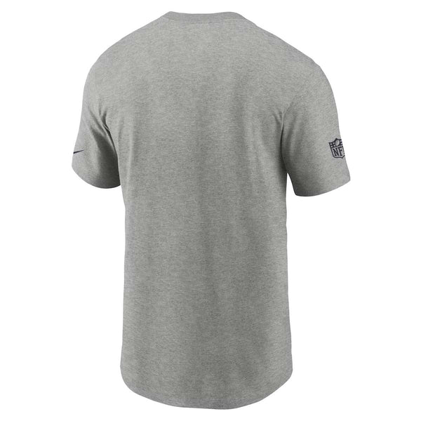 Chicago Bears Nike Grey Team Issue Wordmark Dri-Fit Short Sleeve T Shirt