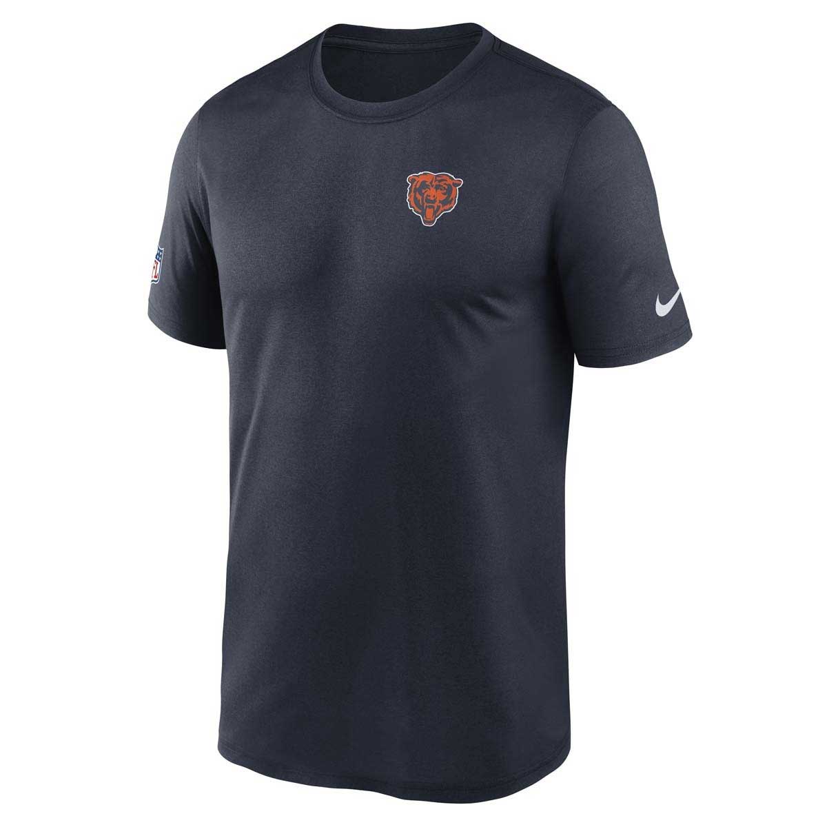 Chicago Bears Nike Navy Navy Left Chest Bears Head Short Sleeve T