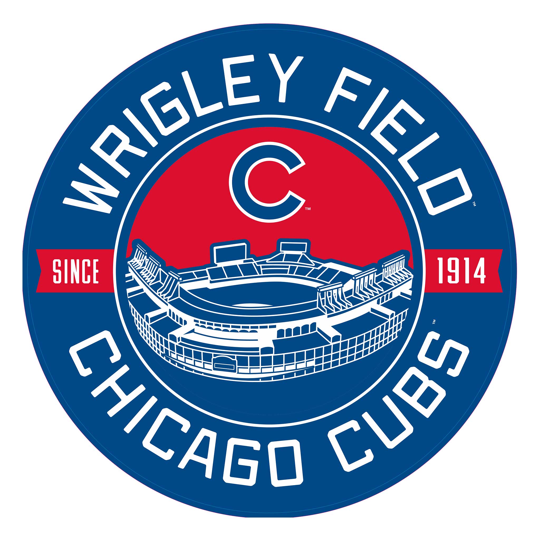 Chicago Cubs Wrigley Field Image Round Sign – Wrigleyville Sports