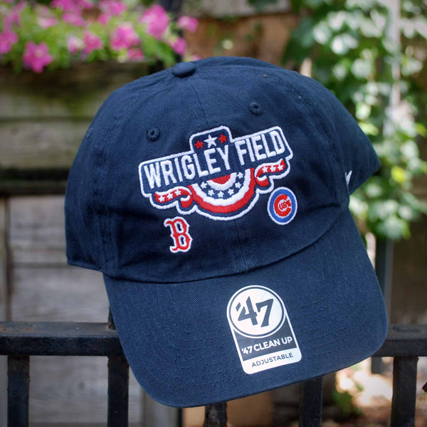 Chicago Cubs vs. Boston Red Sox 2025 47 Brand Clean Up Adjustable Cap