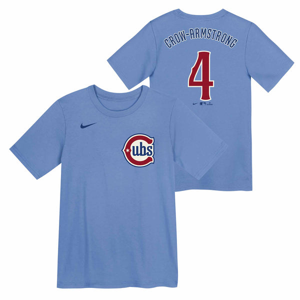 Chicago Cubs Pete Crow Armstrong Nike Pre School Alternate Blues Name and Number T-Shirt