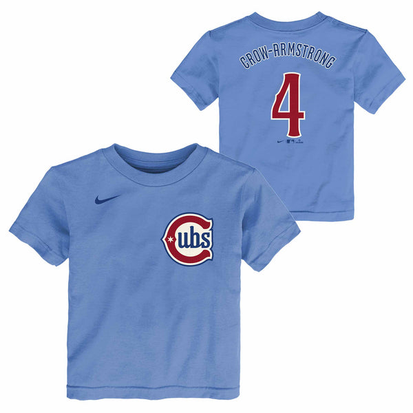 Chicago Cubs Pete Crow Armstrong Nike Toddler Alternate Blues Name and Number T-Shirt