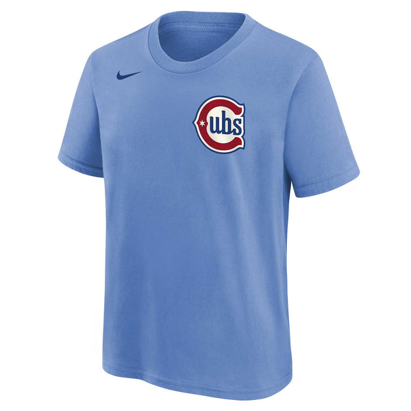 Chicago Cubs Pete Crow Armstrong Nike Youth Alternate Blues Name and Number T-Shirt