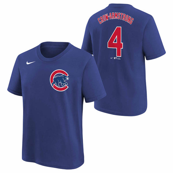 Chicago Cubs Pete Crow Armstrong Nike Youth Home Name and Number T-Shirt