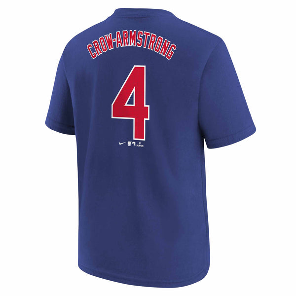 Chicago Cubs Pete Crow Armstrong Nike Youth Home Name and Number T-Shirt