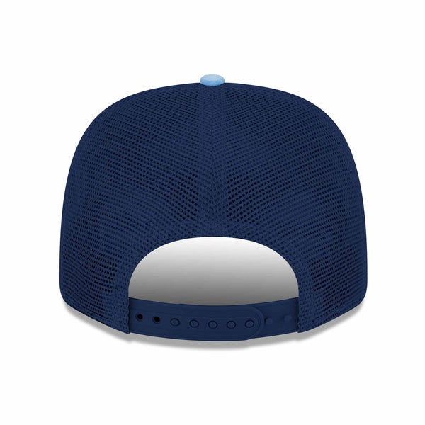 Chicago Cubs New Era Navy Sky Rock Bear 9SEVENTY Stretch Snap Trucker Adjustable Cap