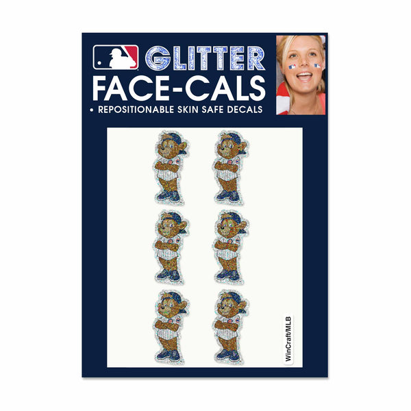 Chicago Cubs Clark The Bear Mascot Face Decals
