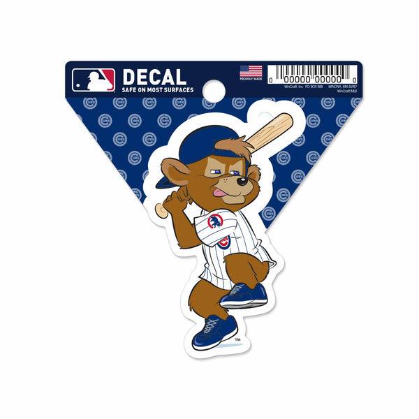 Chicago Cubs Clark the Bear Mascot Clean Cut Decal