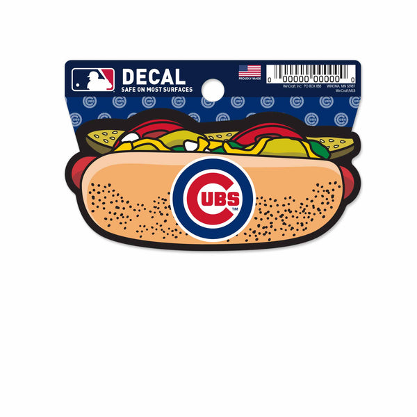 Chicago Cubs Hot Dog Clean Cut Decal