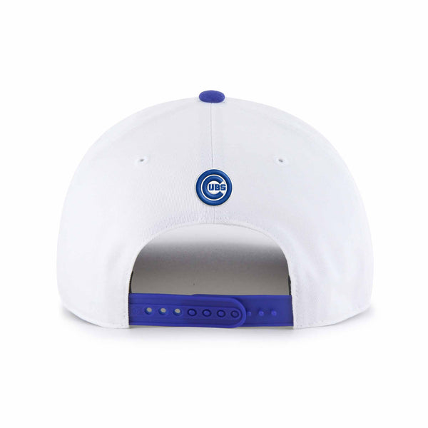 Chicago Cubs 47 Brand White Two Tone Script Hitch Adjustable Cap
