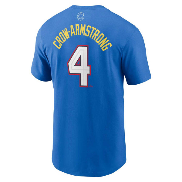 Chicago Cubs Nike 2025 National League All Star Game Pete Crow-Armstrong Name & Number T-Shirt