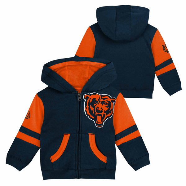 Chicago Bears Toddler Stadium Full Zip Hooded Sweatshirt