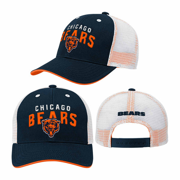 Chicago Bears Youth Core Lockup Meshback Trucker Adjustable Cap