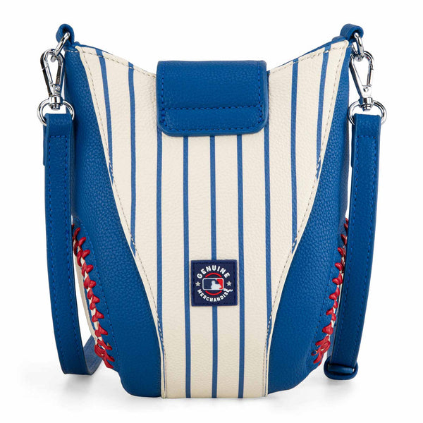 Chicago Cubs Montana West Pinstripe Baseball Stitch Crossbody Purse