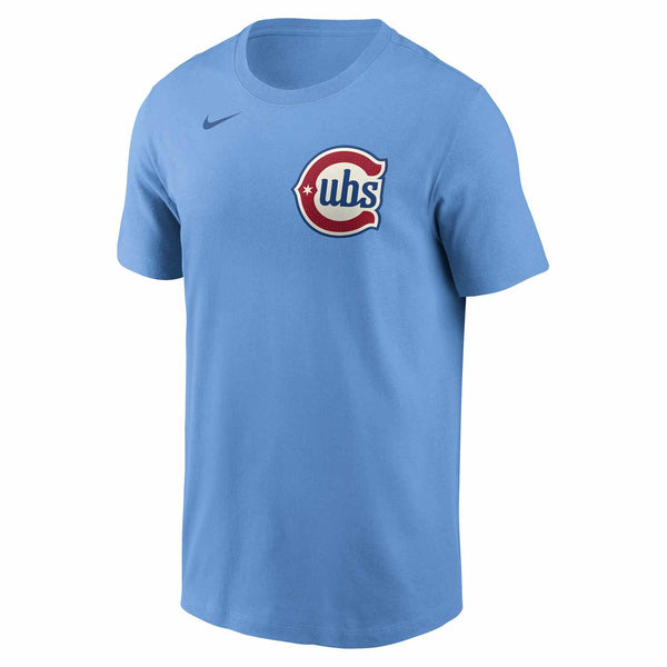Chicago Cubs Michael Busch Nike Blues Alternate 2 Fuse Name & Number T-Shirt