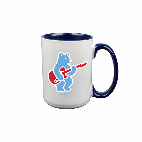 Chicago Cubs Rock Bear Logo 15oz. Two Color Ceramic Coffee Mug