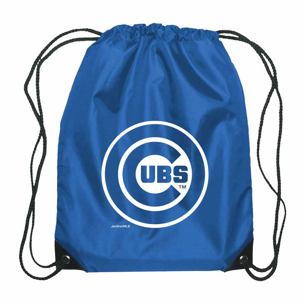 Chicago Cubs Royal White Bullseye Drawstring Bag