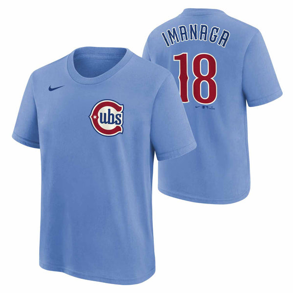 Chicago Cubs Shota Imanaga Nike Youth Alternate Blues Name and Number T-Shirt