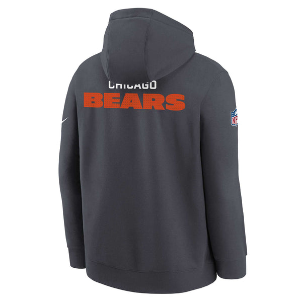 Chicago Bears Nike Youth 2025 Sideline On Field Hooded Sweatshirt