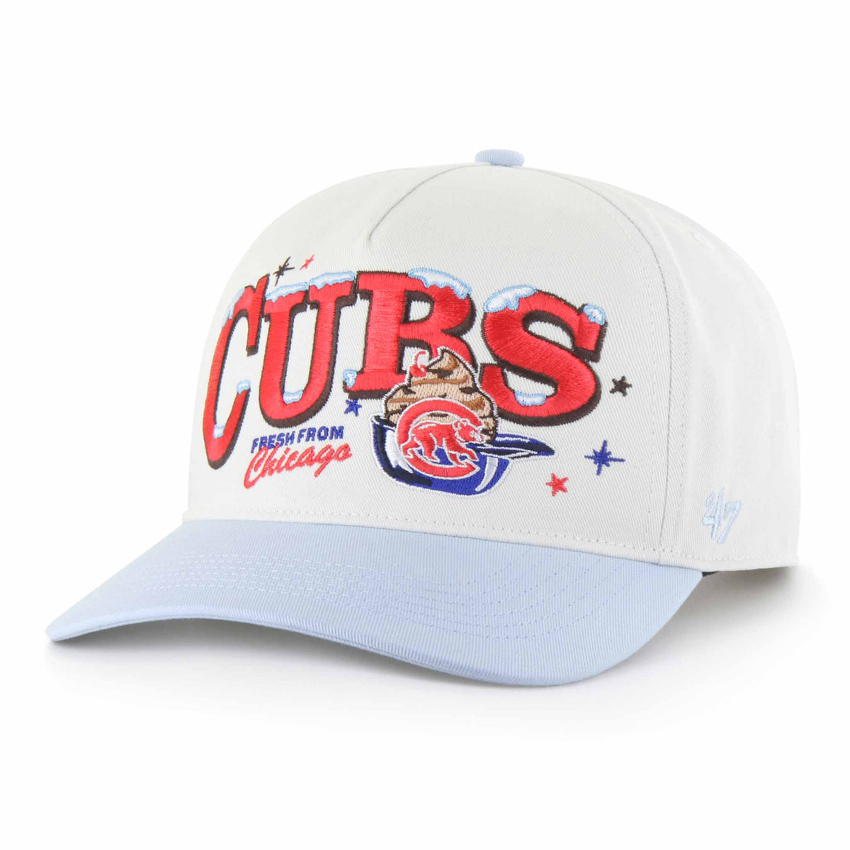 Chicago Cubs 47 Brand Sandstone Parlor Ice Cream Hitch Adjustable Cap ...