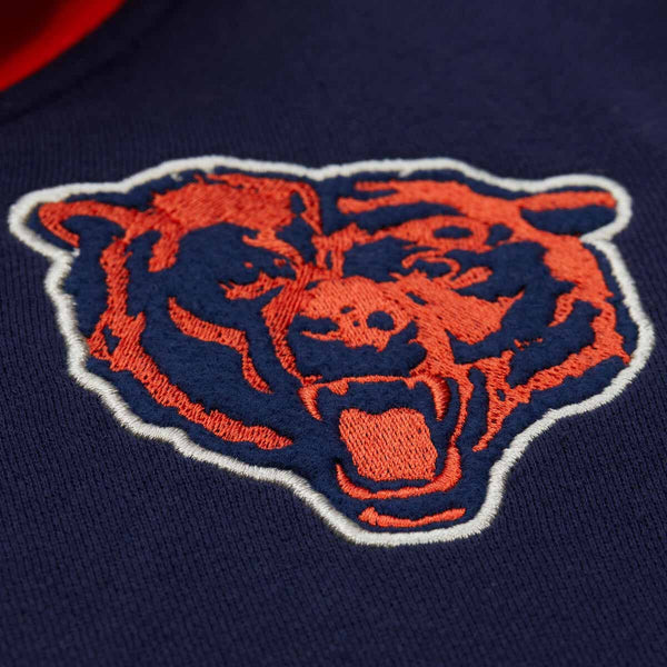 Chicago Bears Mitchell & Ness Courtside Fleece Button Front Hooded Jacket