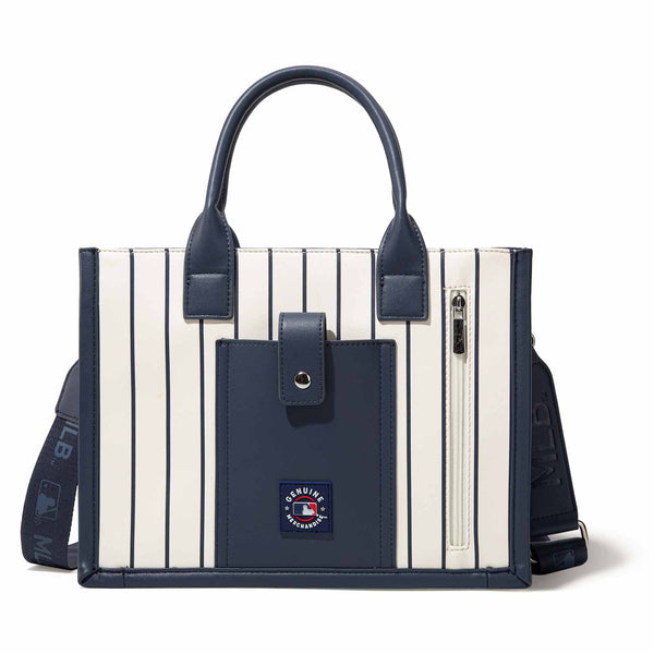 Chicago Cubs Montana West Pinstripe Whipstitch Tote Crossbody Bag