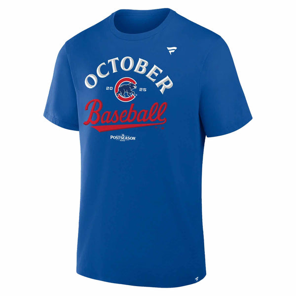 Chicago Cubs Fanatics 2025 Post Season Participant On Field Locker Room T Shirt