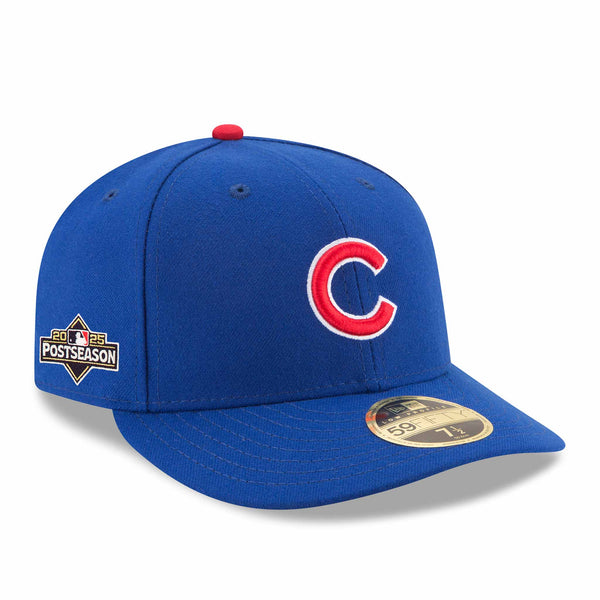 Chicago Cubs New Era 2025 Post Season On Field Authentic Collection Home 59FIFTY Low Profile Fitted Cap