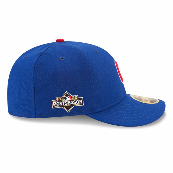 Chicago Cubs New Era 2025 Post Season On Field Authentic Collection Home 59FIFTY Low Profile Fitted Cap