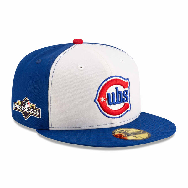 Chicago Cubs New Era 2025 Post Season On Field Authentic Collection Blues Alternate 59FIFTY Fitted Cap
