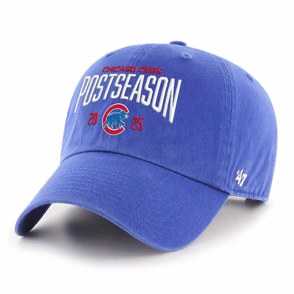 Chicago Cubs 47 Brand 2025 Post Season Royal Clean Up Adjustable Cap
