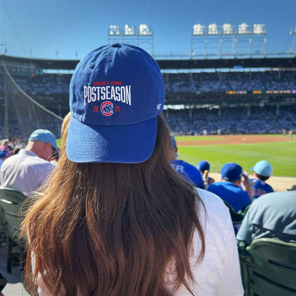 Chicago Cubs 47 Brand 2025 Post Season Royal Clean Up Adjustable Cap