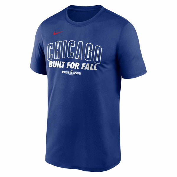 Chicago Cubs Nike 2025 Post Season Participants Built For Fall Royal Blue Short Sleeve T Shirt