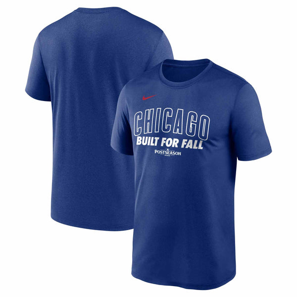 Chicago Cubs Nike 2025 Post Season Participants Built For Fall Royal Blue Short Sleeve T Shirt