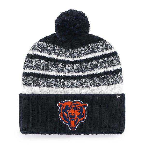Chicago Bears 47 Brand Good-Better-Best Graphic Tavern Knit Cuff Beanie Hat