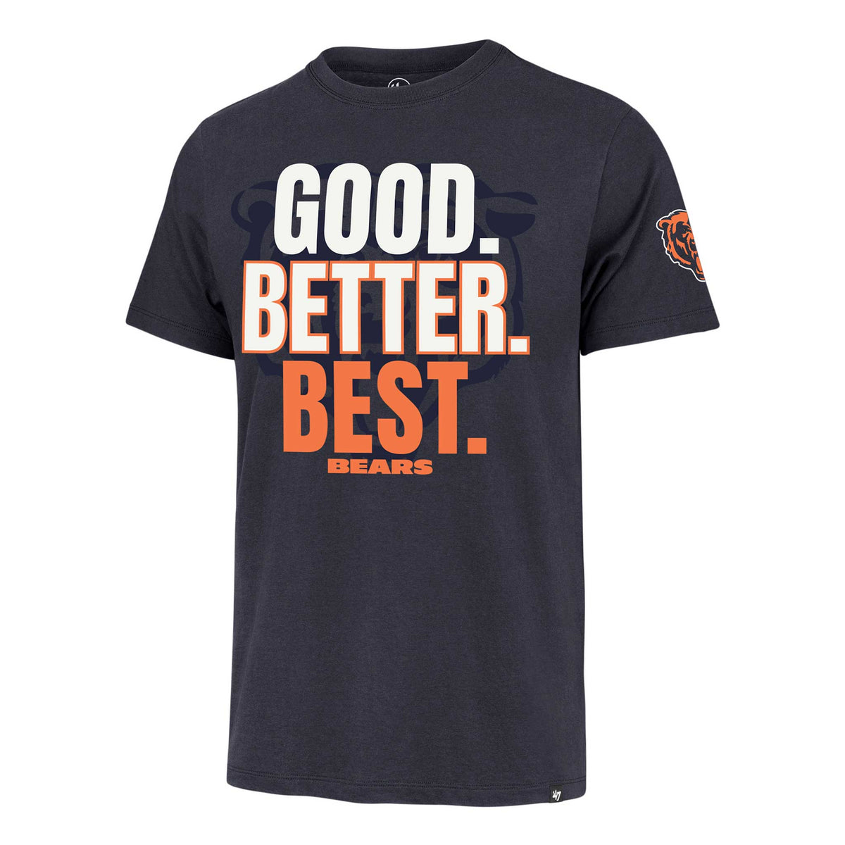 Chicago Bears 47 Brand Good-Better-Best Regional Two Peat Franklin T-S ...