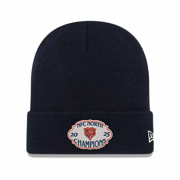Chicago Bears New Era 2025 NFC North Division Champs Navy Cuff