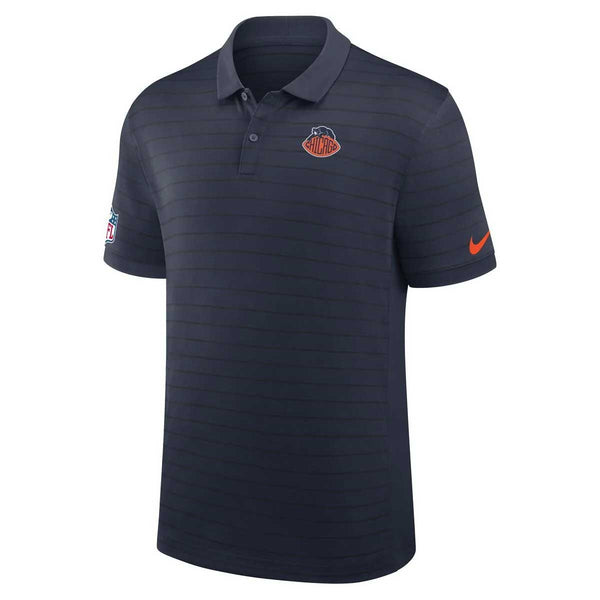 Chicago Bears Nike Rivalries Sideline Victory Striped Polo